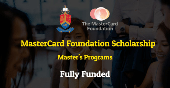 University of Pretoria Mastercard Scholarship 2023