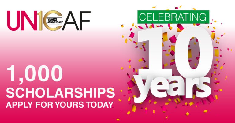Celebrating 10 Years of UNICAF With 1,000 Scholarships