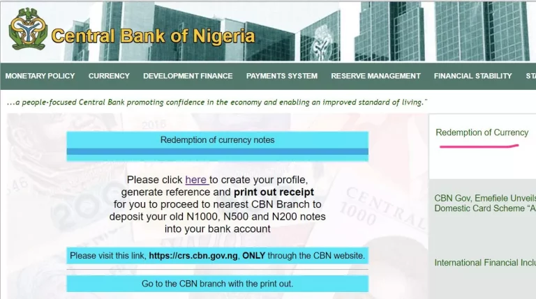 CBN Opens Portal For Deposit of Old Naira Notes